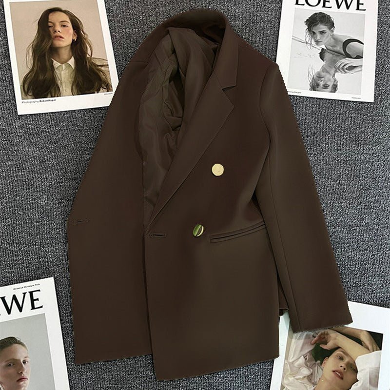 Gold Sovereign | Double-Breasted Mosaic Suit Jacket - Image 18