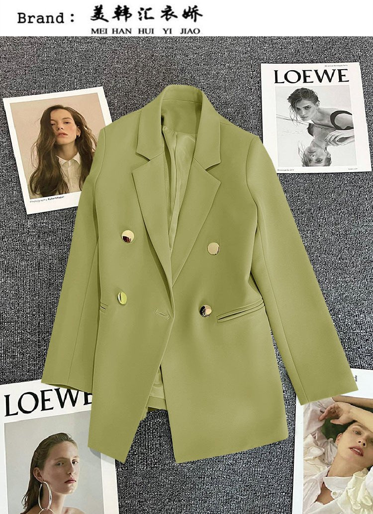 Gold Sovereign | Double-Breasted Mosaic Suit Jacket - Image 56