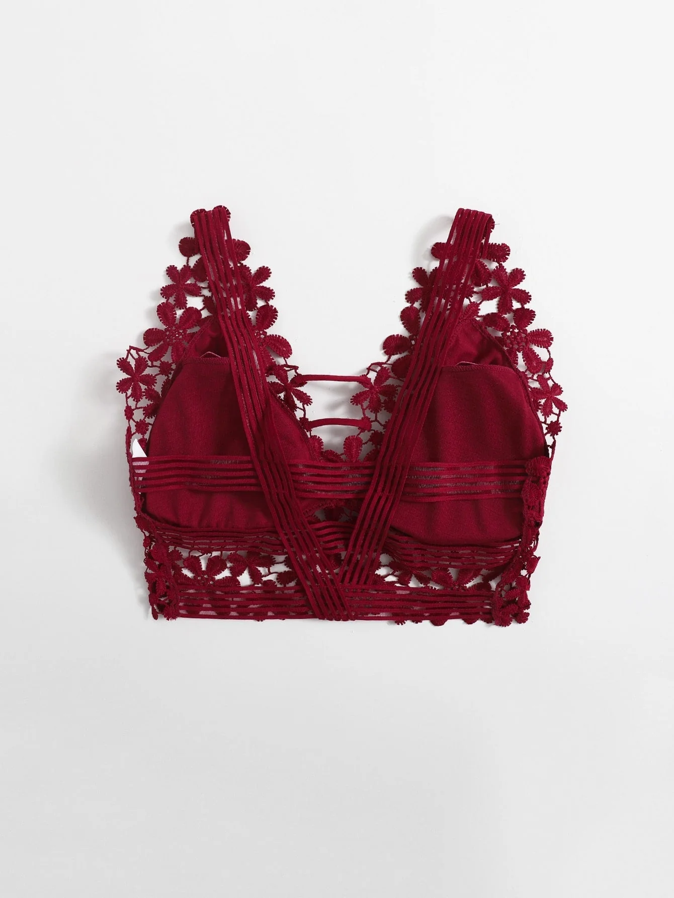 Guipure Lace Longline Bralette FD - Image 14