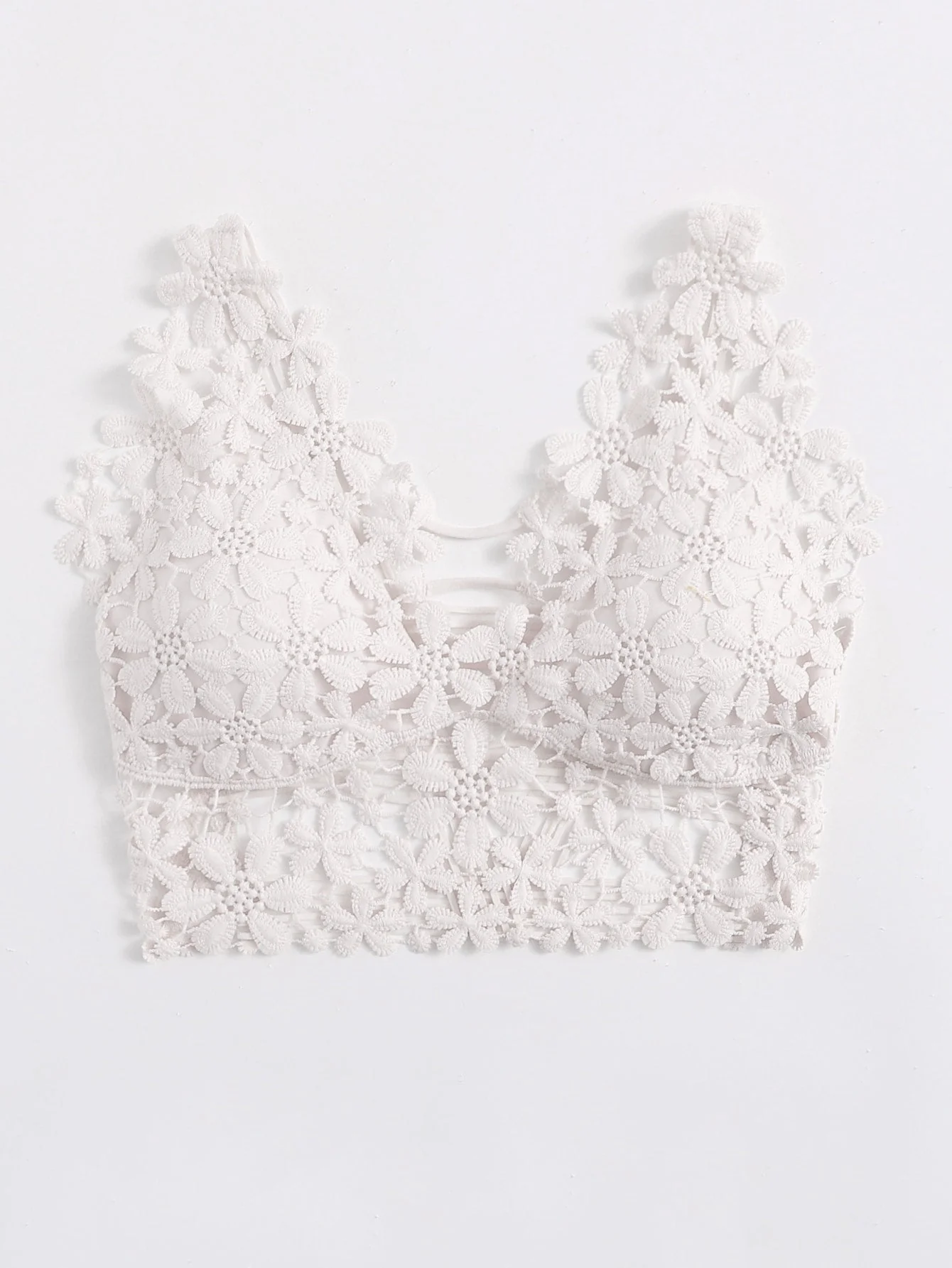 Guipure Lace Longline Bralette FD - Image 19