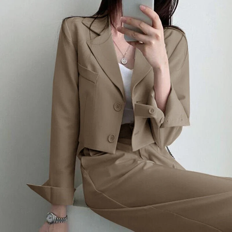 High-end small jacket office suit 2 pcs (FD)