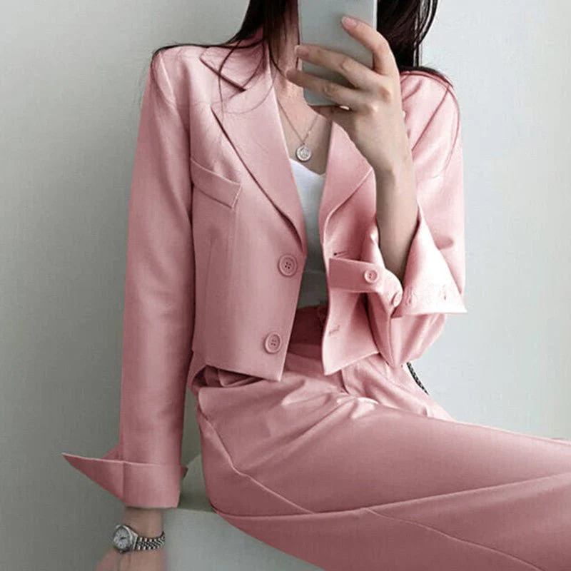 High-end small jacket office suit 2 pcs (FD) - Image 15