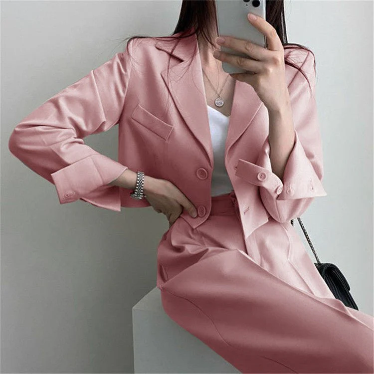 High-end small jacket office suit 2 pcs (FD) - Image 40