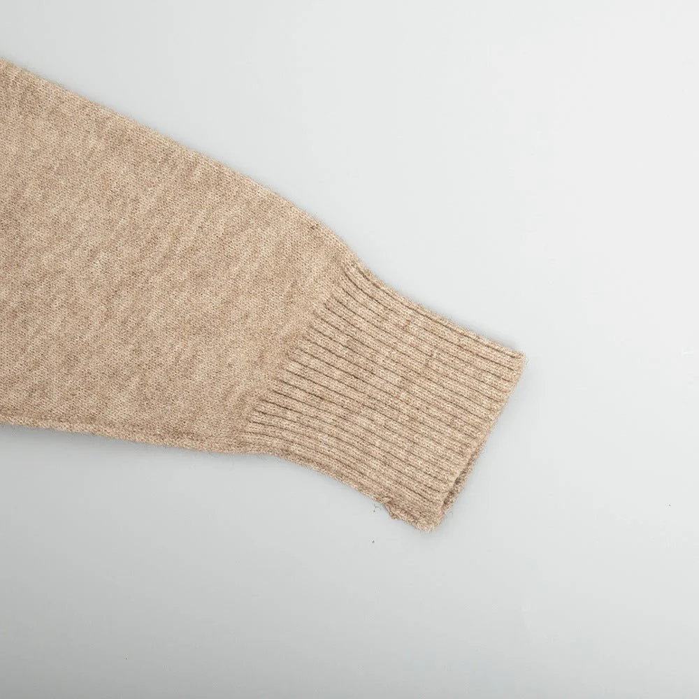 High-neck sweater co-ords loose casual lazy thickened wide leg trousers suit - Image 23
