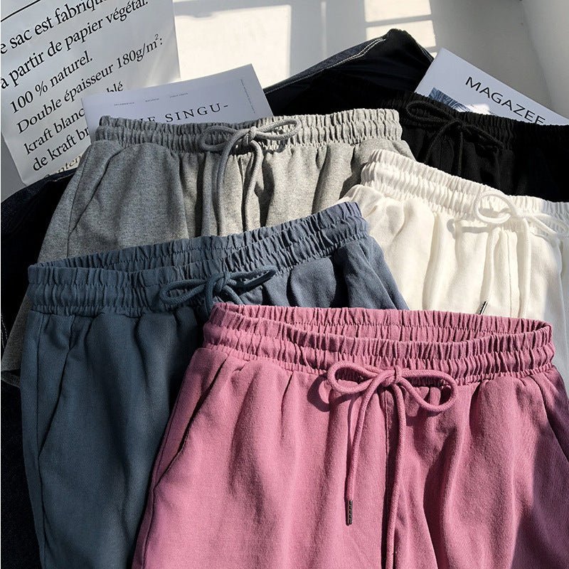 High waist elastic waist sports shorts women's loose casual outer wear 2025 new wide leg pants home shorts summer - Image 8