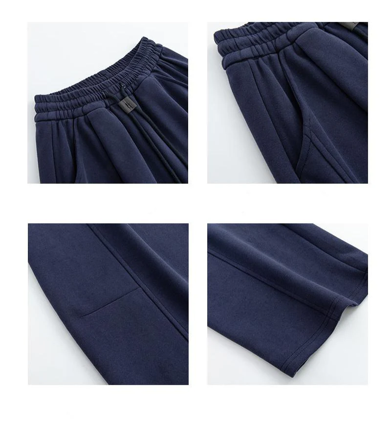 High-Waist Wide-Leg Cotton Blend Pants – Loose Fit, Drawstring, Japanese & Korean Leisure Casual Style - Image 18