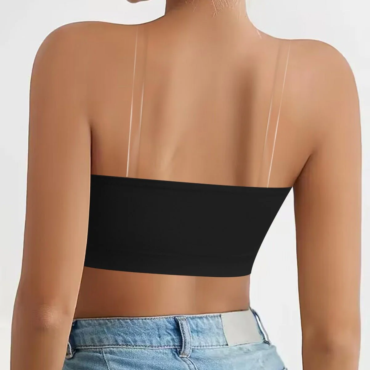 Ice Silk Elegance | Seamless Beautiful Back Tube Top Bra - Image 4