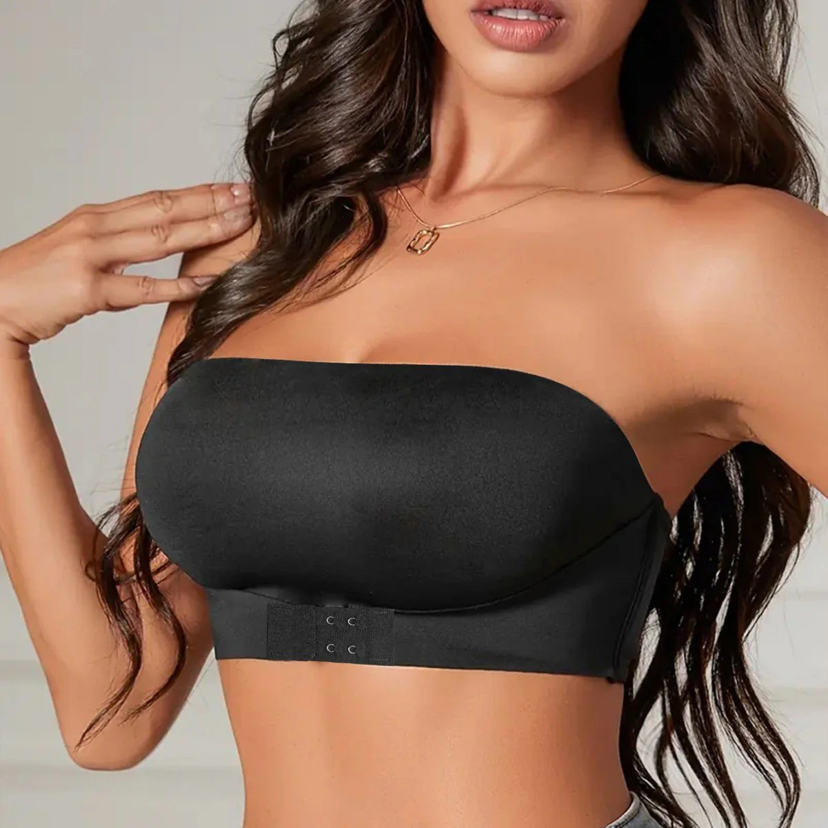 Ice Silk Lift | Seamless Front Buckle Tube Top Push-Up Bra - Image 2