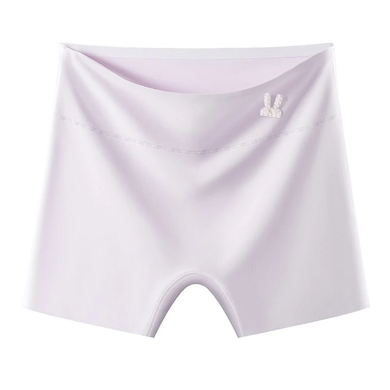Ice silk safety pants women's anti-light and non-curling two-in-one underwear pure cotton crotch high waist seamless leggings FD - Image 10