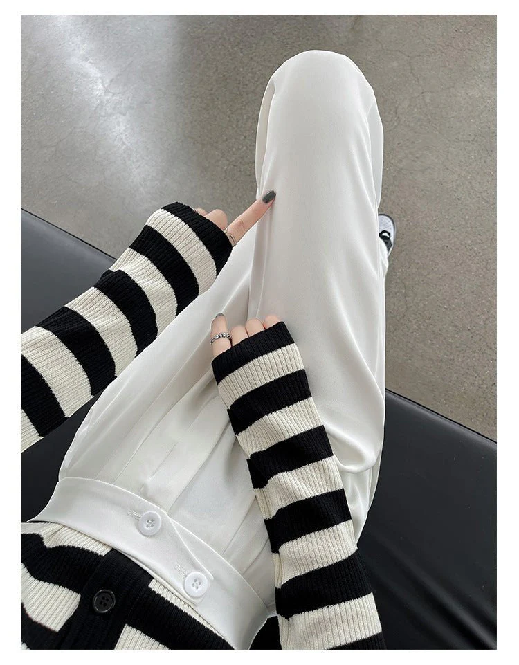 Khaki suit pants high-end pants women spring and autumn new loose casual pants drape women's clothing wide-leg pants women's pants - Image 16