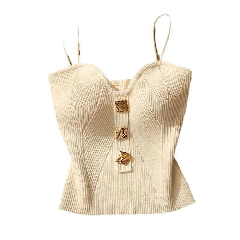Knitted Tube Top Camisole Vest for Women FD - Image 10