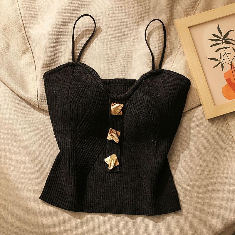 Knitted Tube Top Camisole Vest for Women FD - Image 3