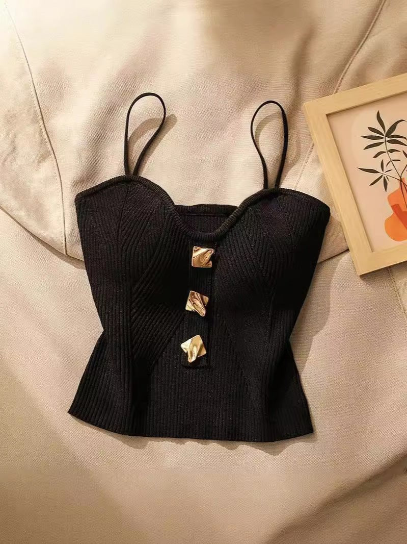 Knitted Tube Top Camisole Vest for Women FD - Image 4