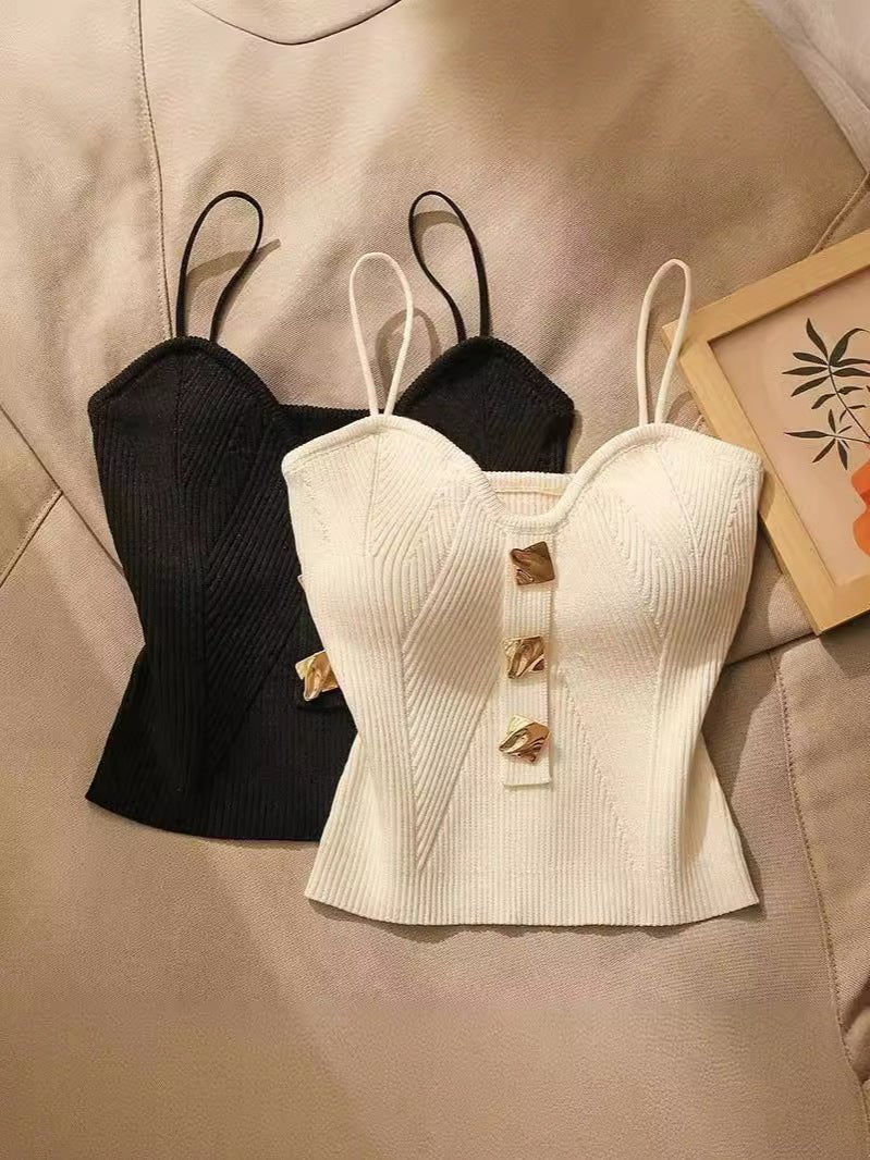 Knitted Tube Top Camisole Vest for Women FD - Image 5
