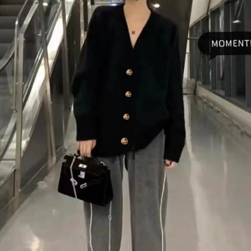 Korean soft waxy sweater knitted cardigan FD - Image 6