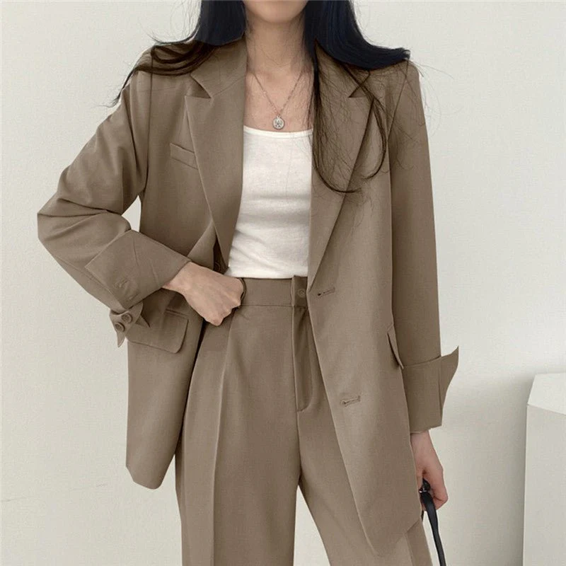 Korean style casual women office suit set FD - Image 18