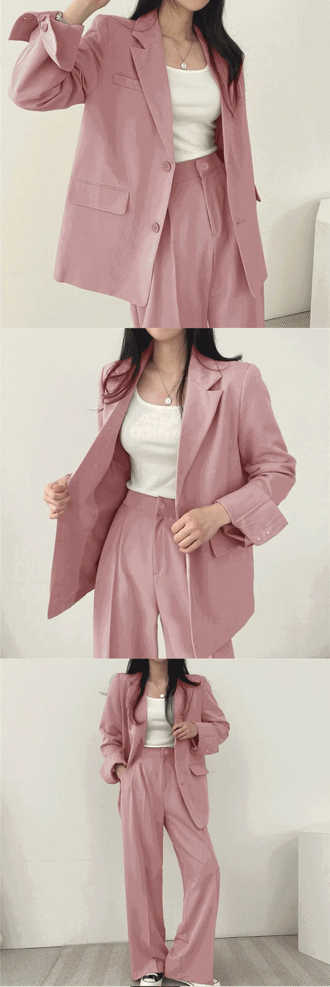 Korean style casual women office suit set FD - Image 25