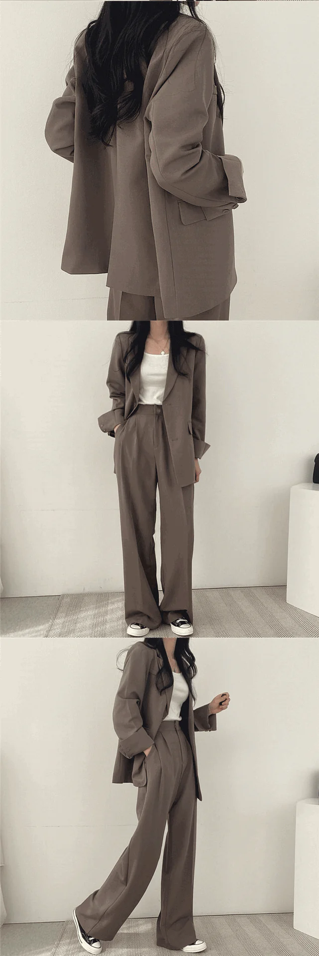 Korean style casual women office suit set FD - Image 26