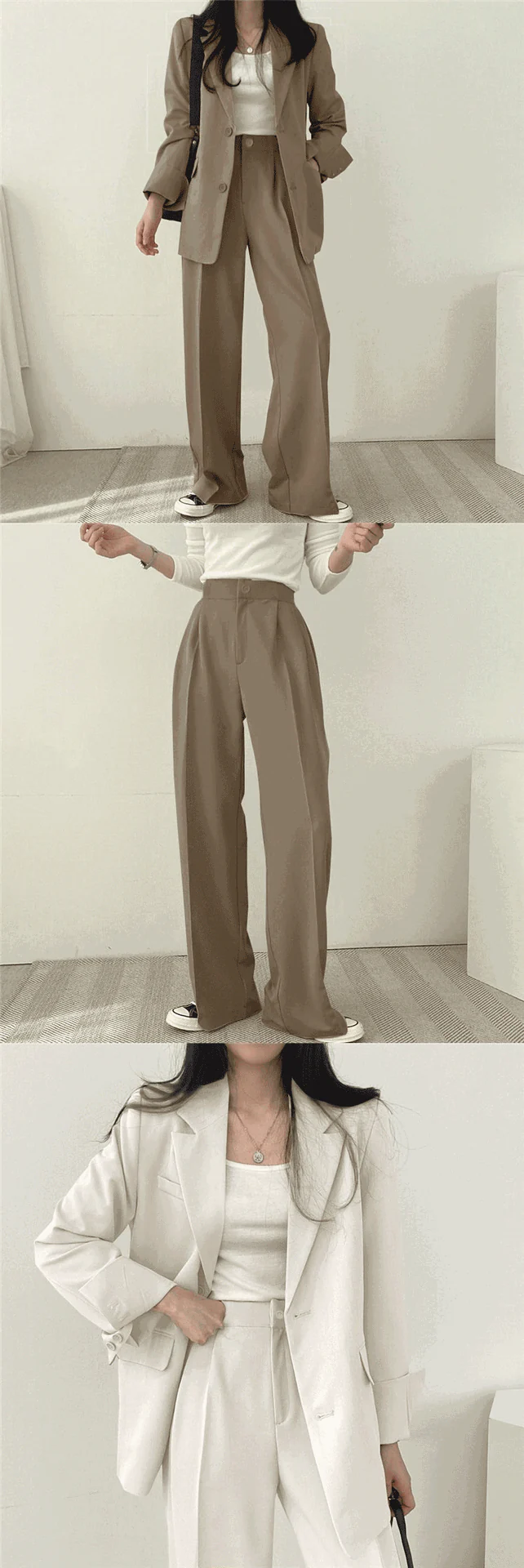 Korean style casual women office suit set FD - Image 9