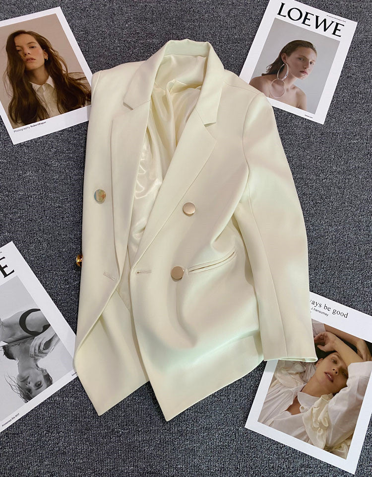 Korean style high-end British style double-breasted suit jacket FD - Image 26