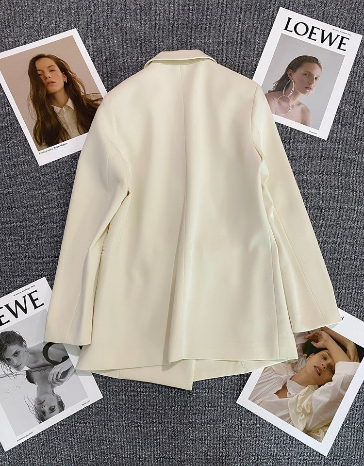 Korean style high-end British style double-breasted suit jacket FD - Image 27