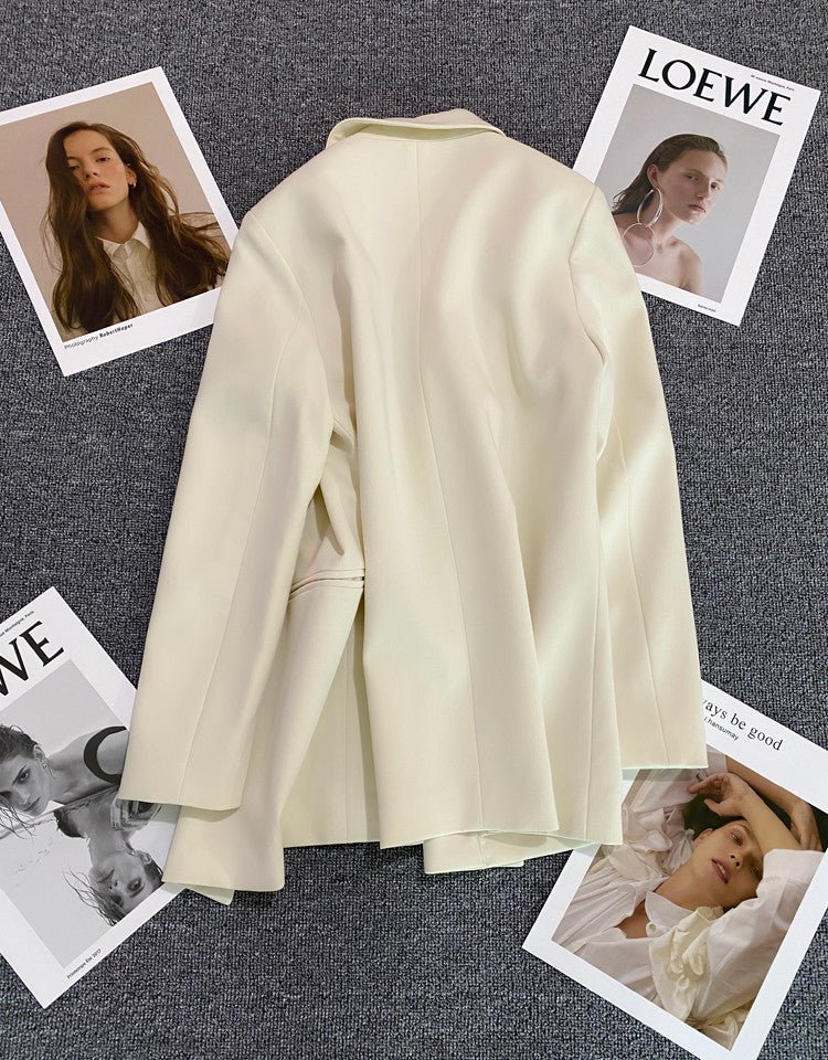 Korean style high-end British style double-breasted suit jacket FD - Image 30