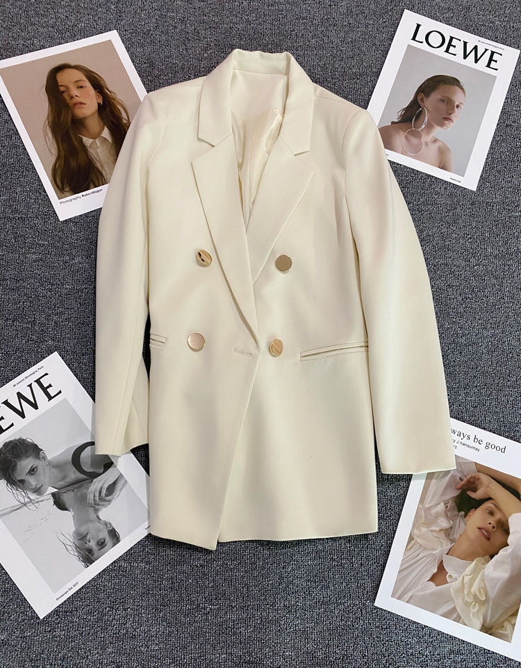 Korean style high-end British style double-breasted suit jacket FD - Image 31