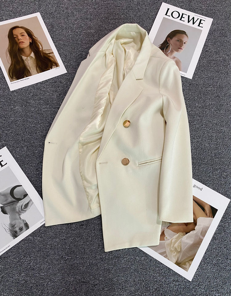 Korean style high-end British style double-breasted suit jacket FD - Image 32