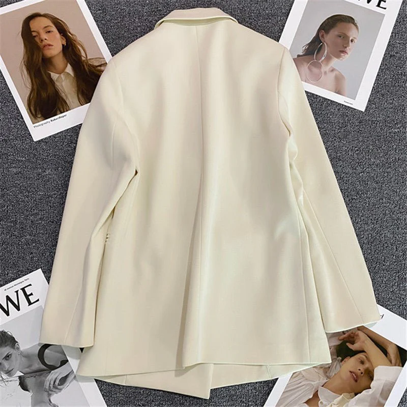 Korean style high-end British style double-breasted suit jacket FD - Image 5