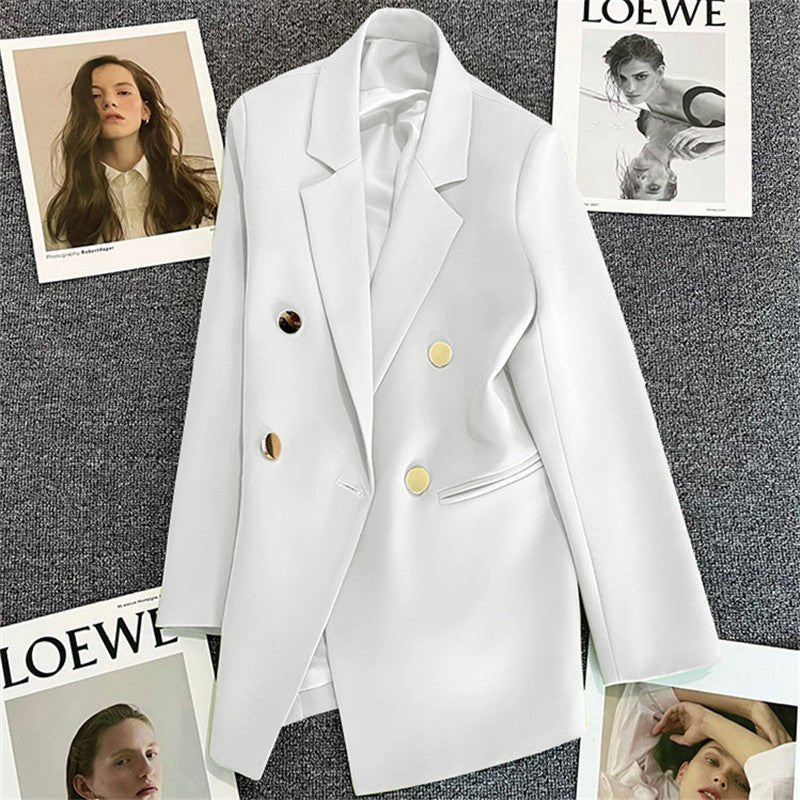 Korean style high-end British style double-breasted suit jacket FD - Image 6