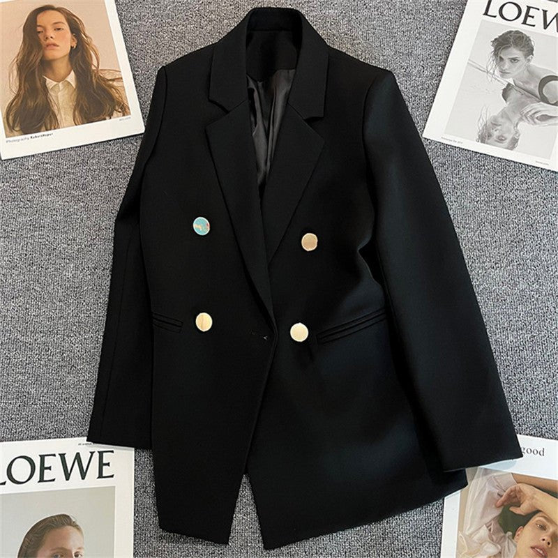 Korean style high-end British style double-breasted suit jacket FD - Image 7