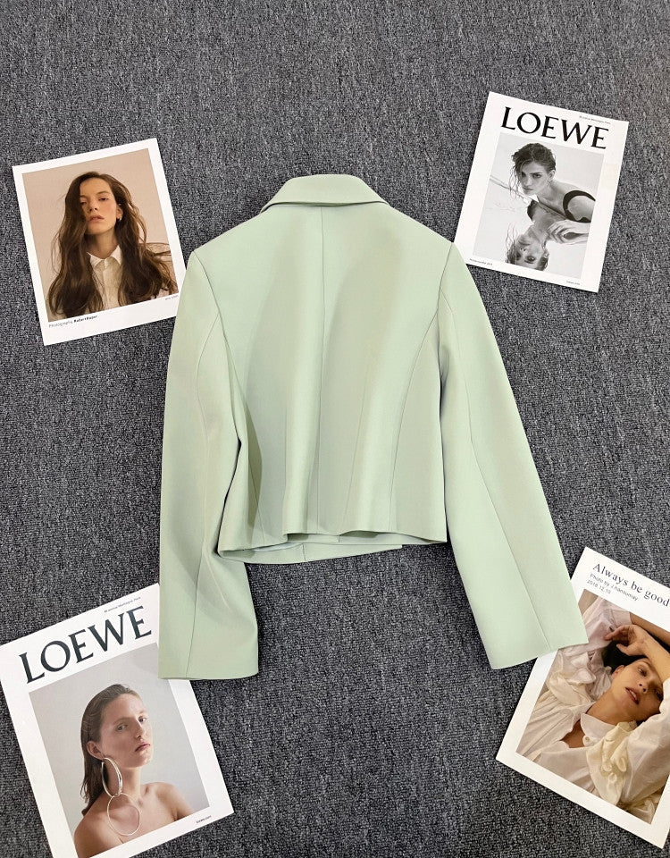 Korean style loose straight tube slim 2025 spring Office Jacket FD - Image 19