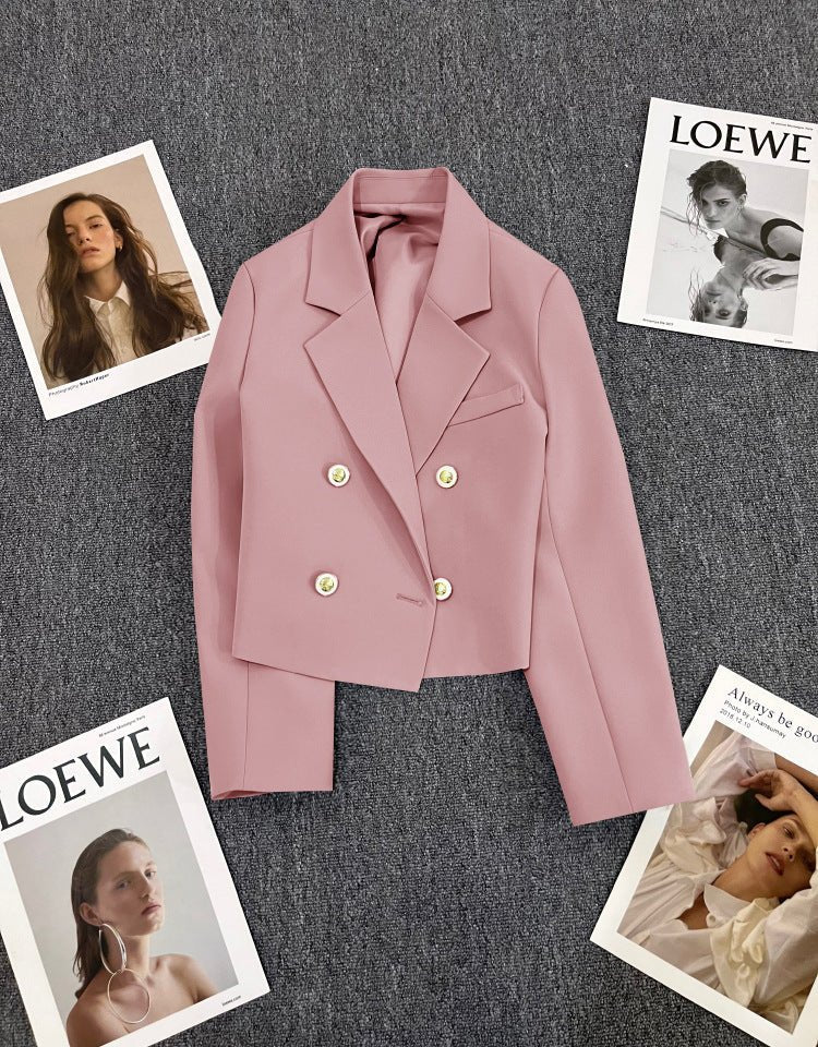 Korean style loose straight tube slim 2025 spring Office Jacket FD - Image 32