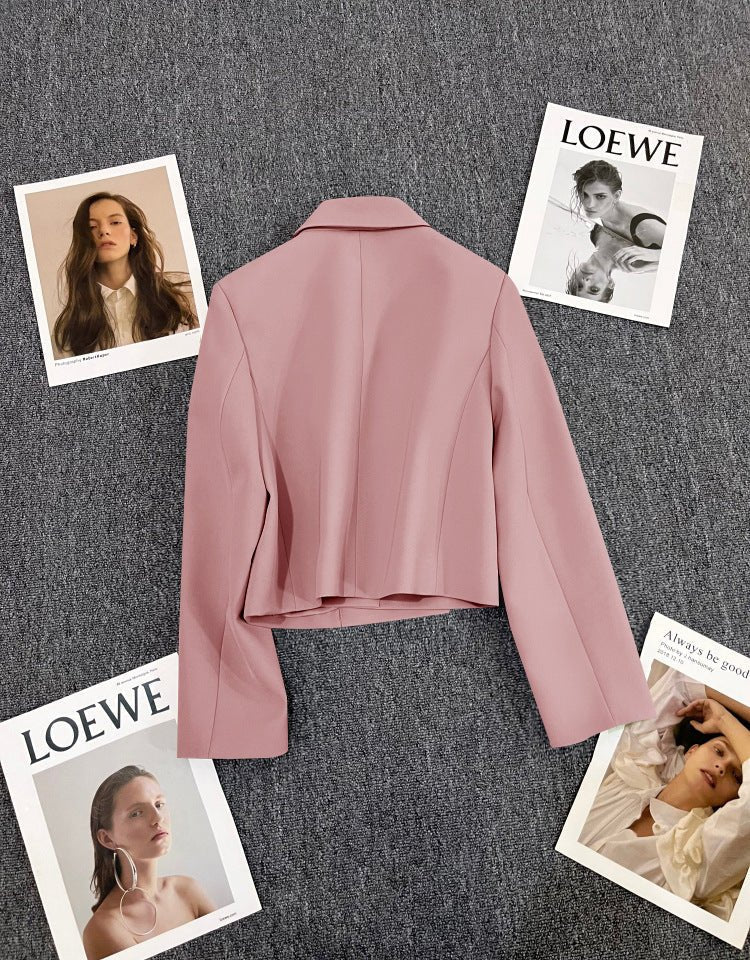 Korean style loose straight tube slim 2025 spring Office Jacket FD - Image 33