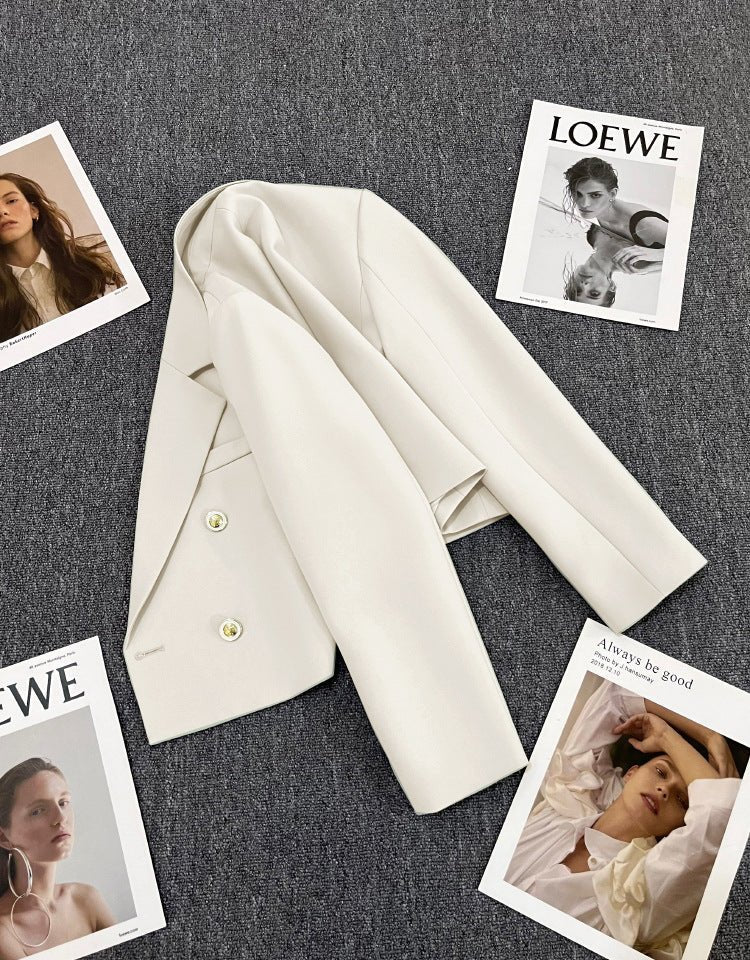 Korean style loose straight tube slim 2025 spring Office Jacket FD - Image 36
