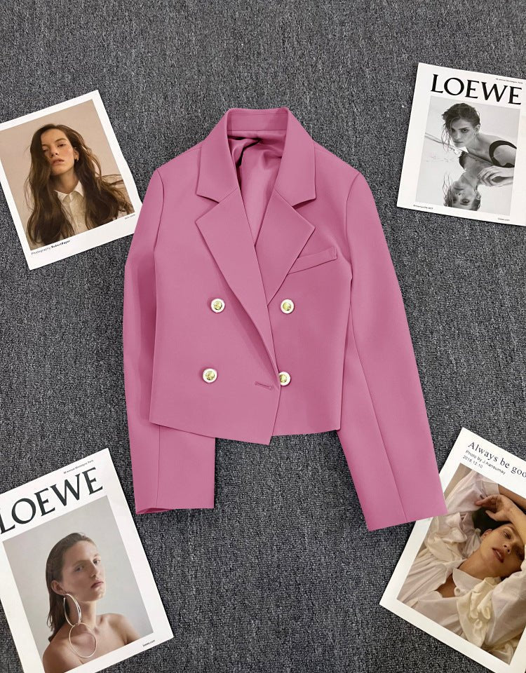 Korean style loose straight tube slim 2025 spring Office Jacket FD - Image 51