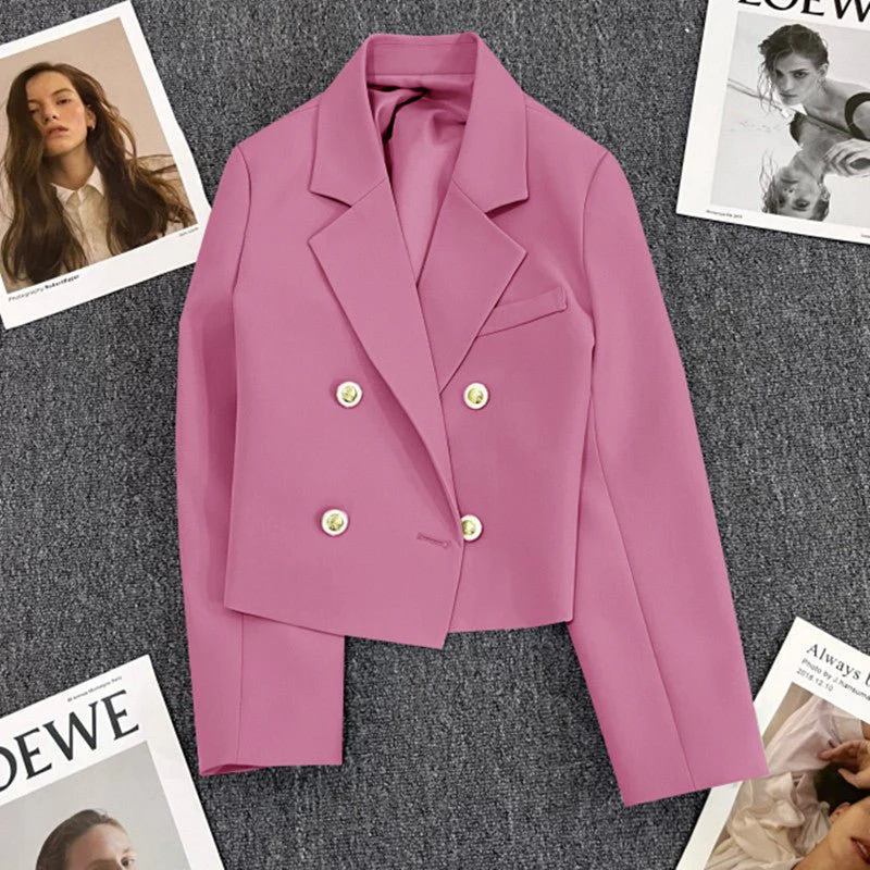 Korean style loose straight tube slim 2025 spring Office Jacket FD - Image 6