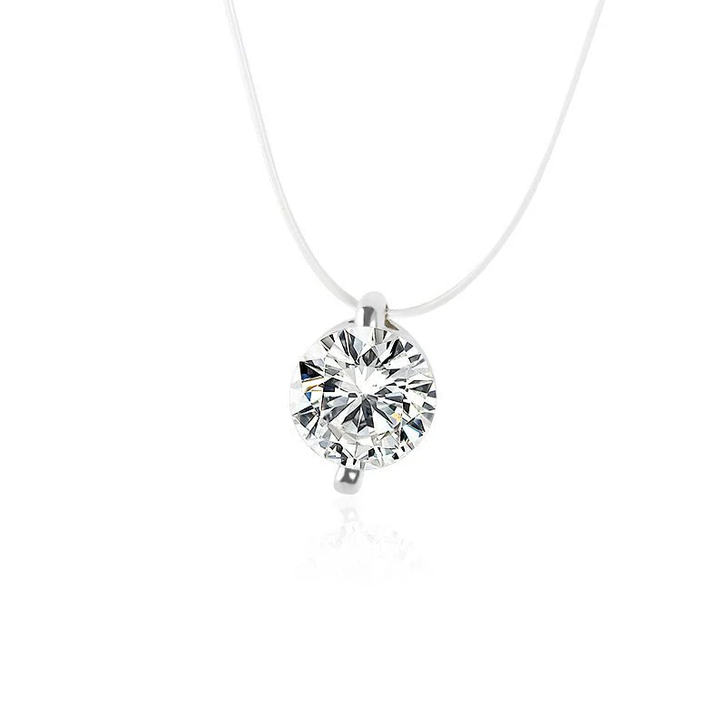 Korean style temperament pendant wholesale multi-claw diamond zircon pendant necklace female short simple clavicle chain - Image 12