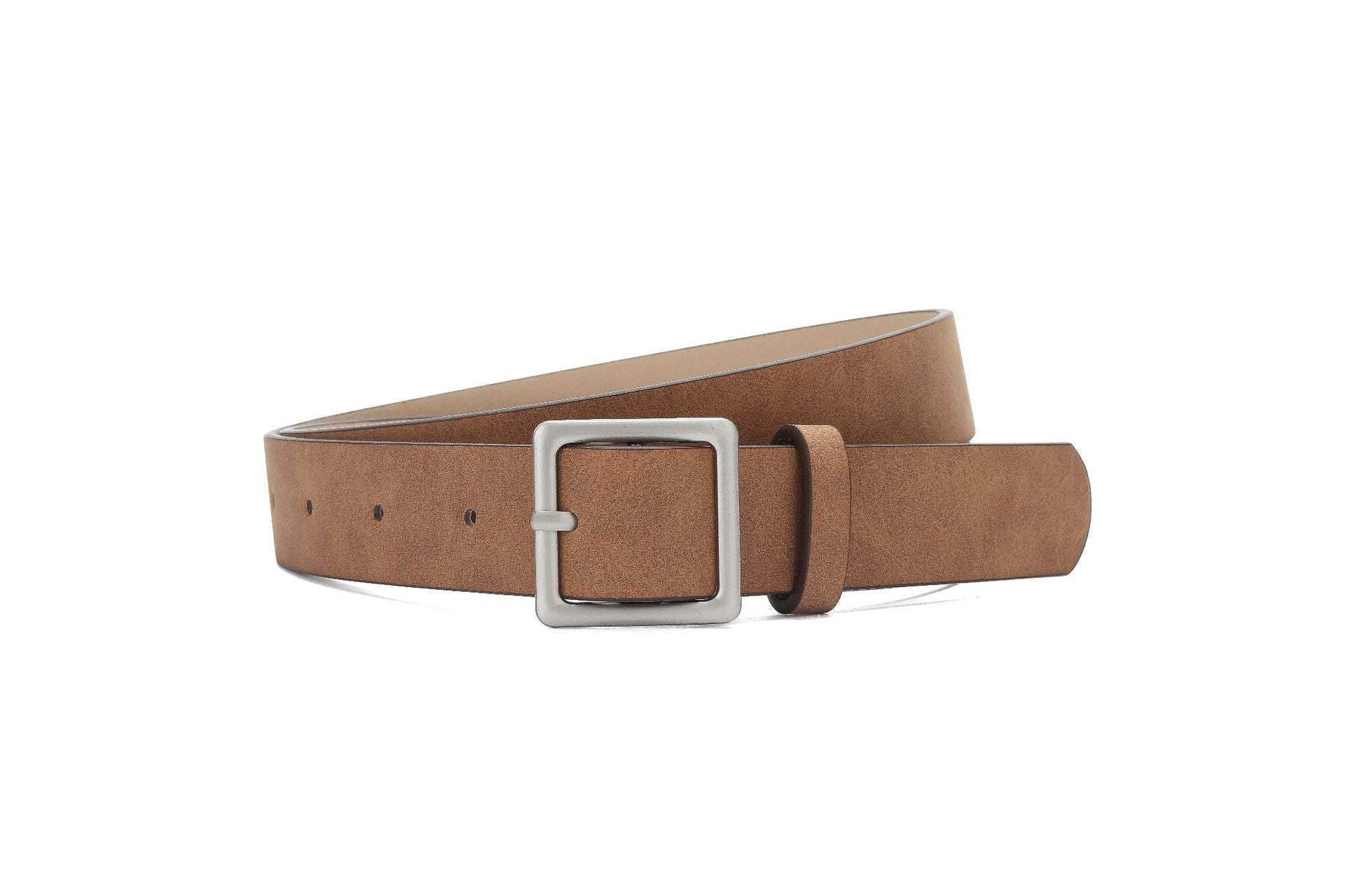 Korean style trendy square Japanese buckle belt women simple fashion all-match matte texture pu belt FD - Image 5