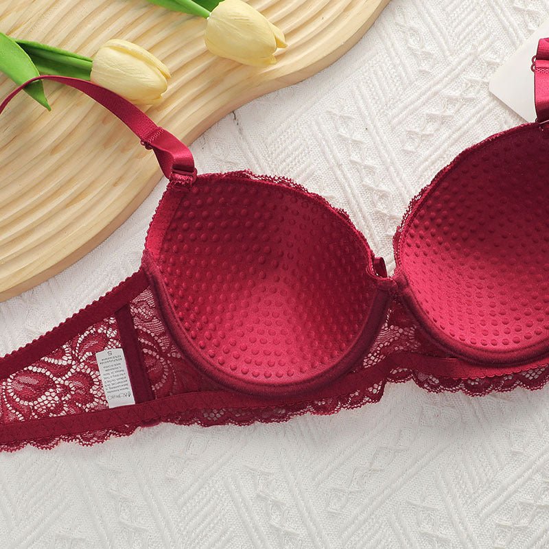 Lace Gather | Adjustable Steel Ring Bra Panty Set - Image 12
