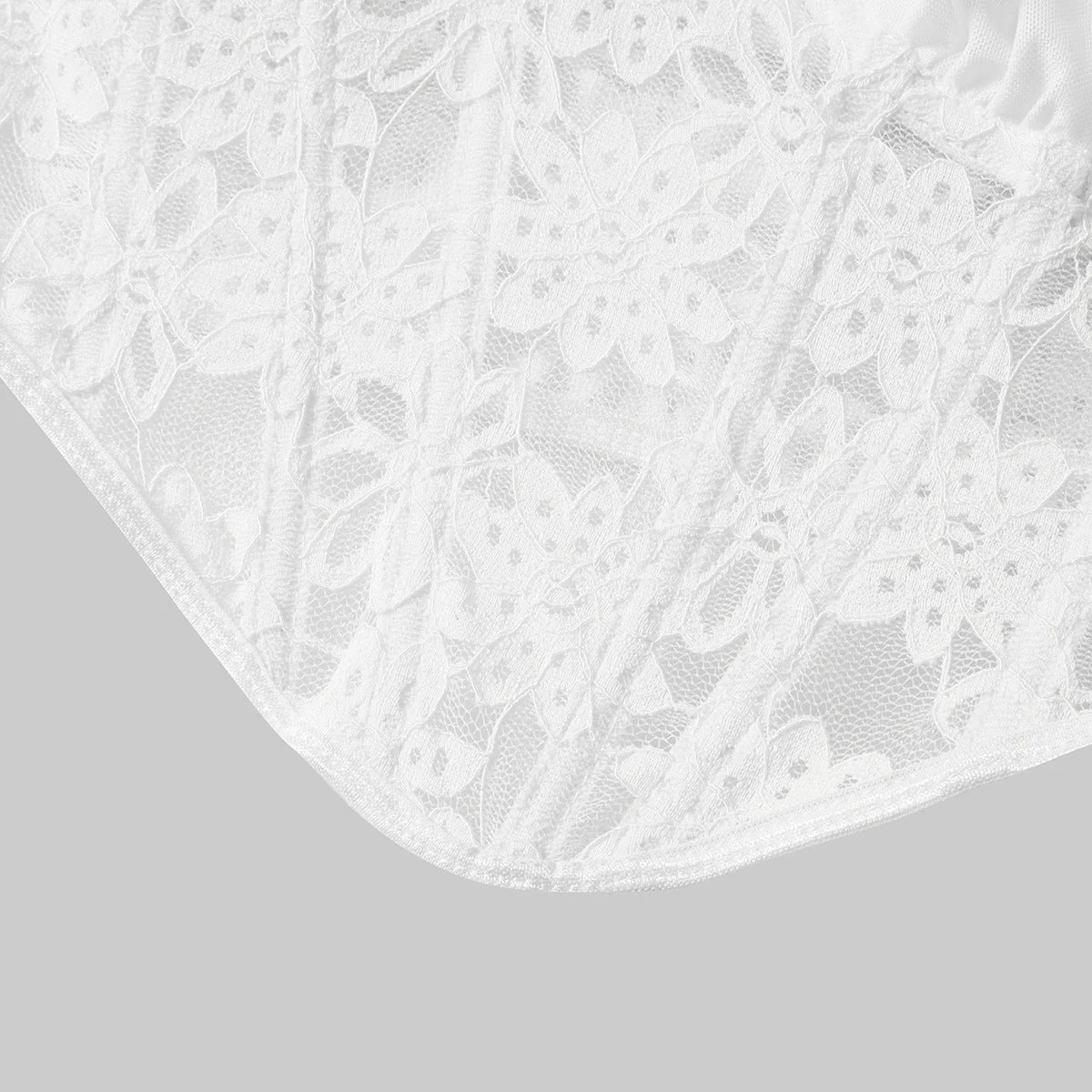Lace mesh cross halter neck top diamond fishbone small vest - Image 23