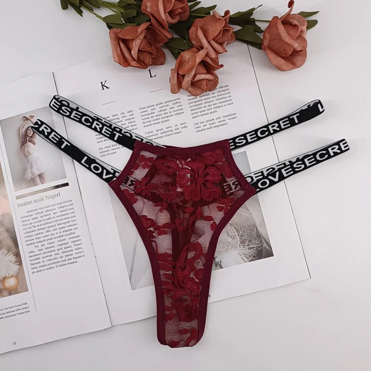Lace Whisper | Seamless Low-Rise Lace Thong Panties - Image 16