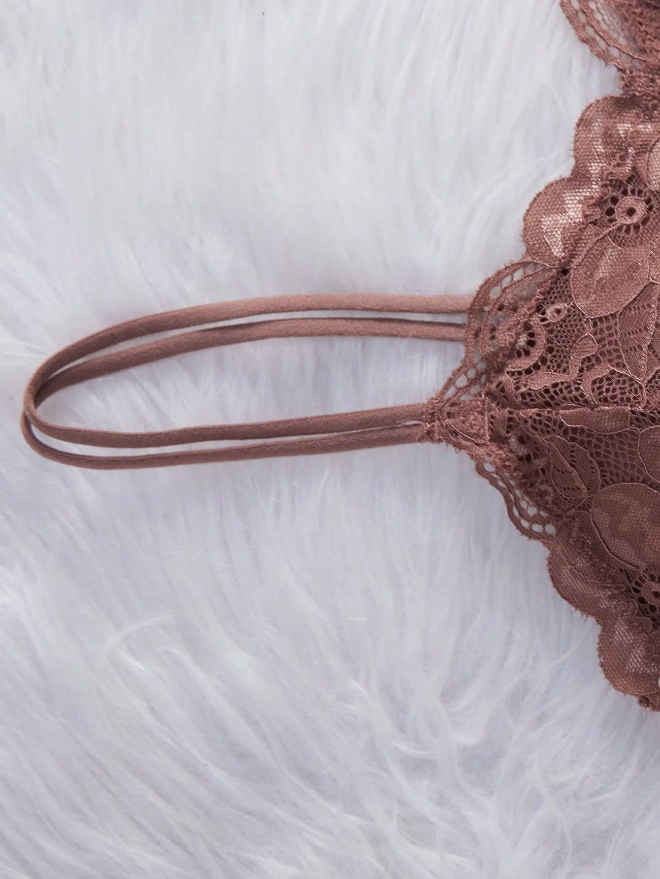 Lace Wireless Camisole Bra With Adjustable Straps Lingerie - Image 3