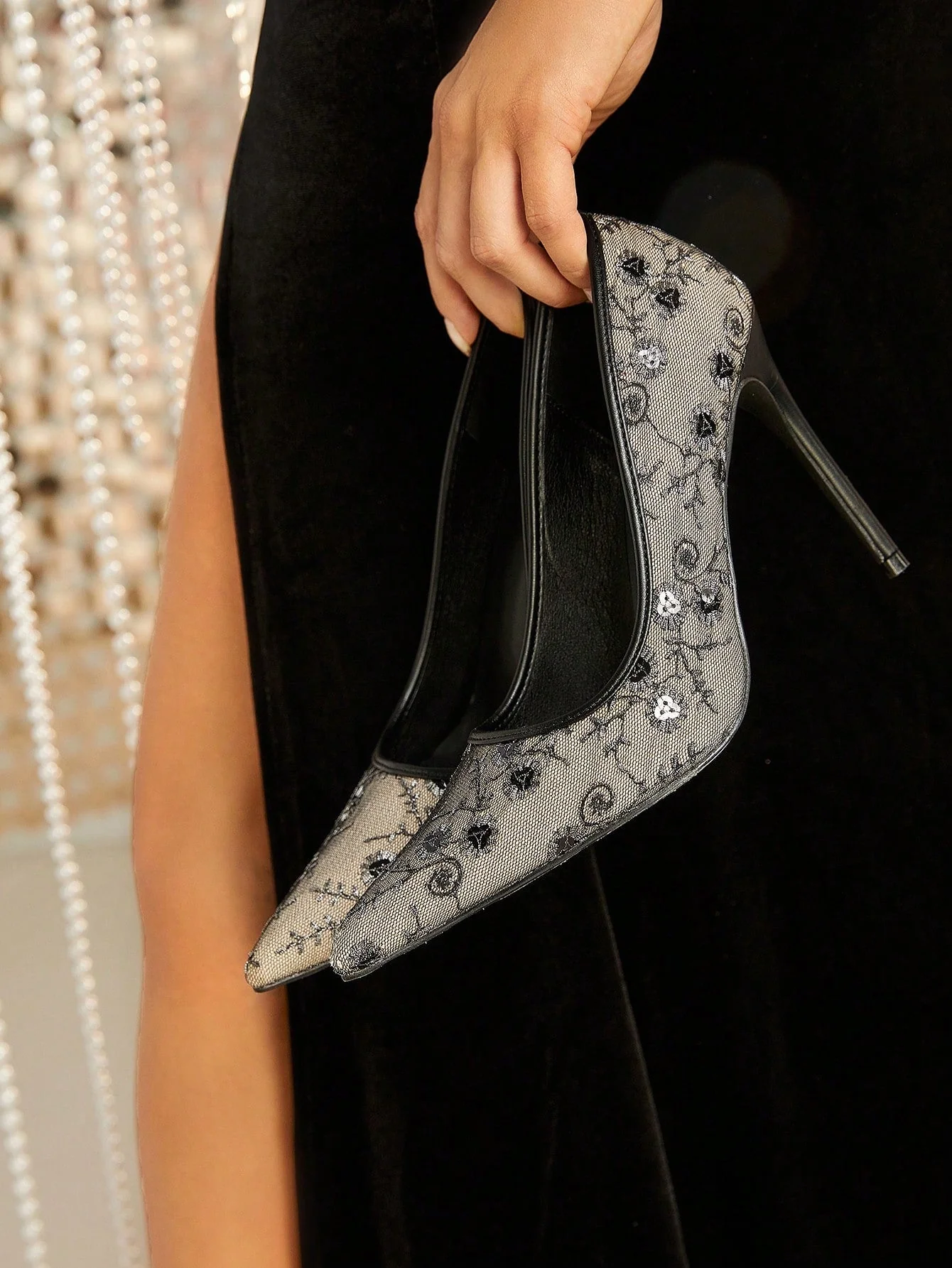 Ladies' High Heel Stiletto Pointed Toe Pumps - Image 2