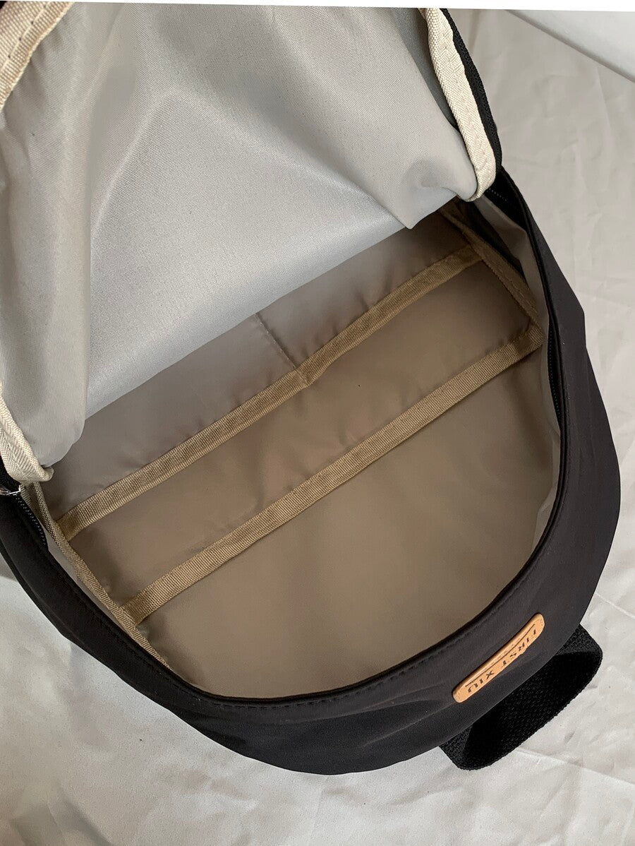 Large Capacity Solid Classic Backpack - Image 2