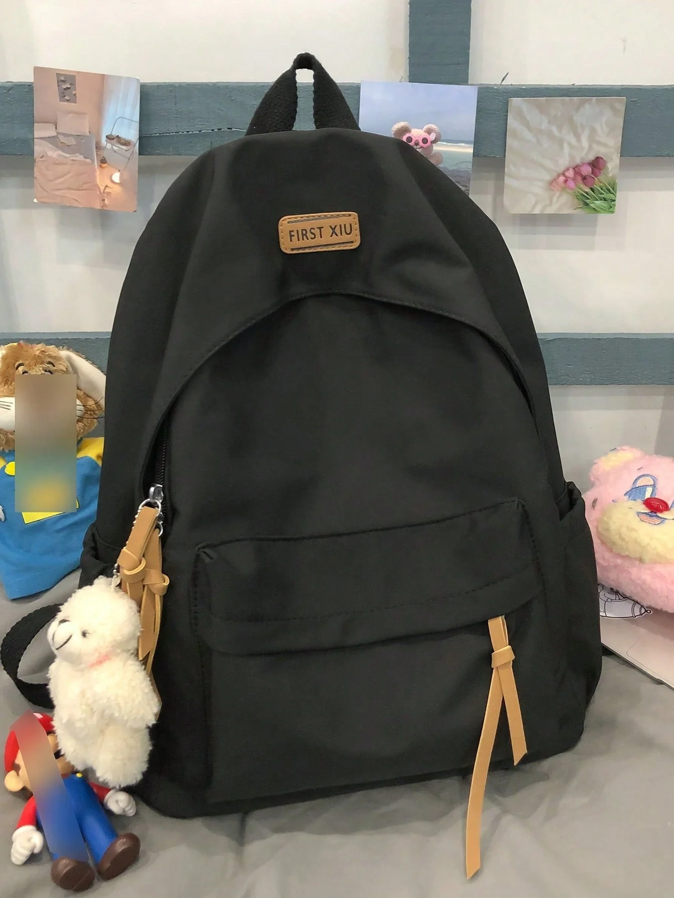 Large Capacity Solid Classic Backpack - Image 3