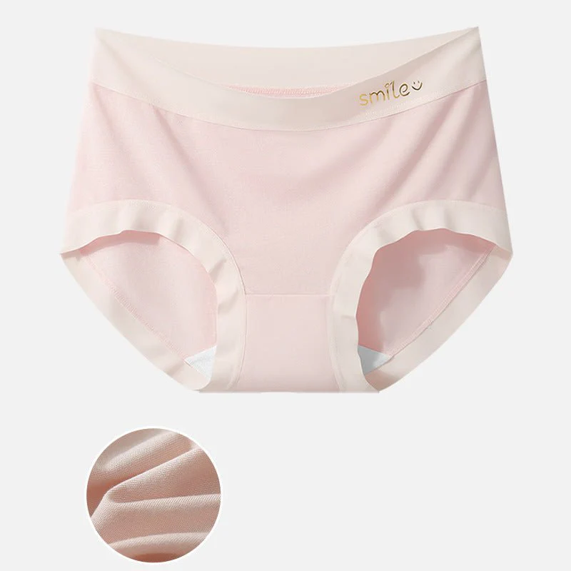 Large size panties women's modal mid-waist seamless without buttocks mulberry silk bacteriostatic crotch breathable women's briefs FD - Image 11