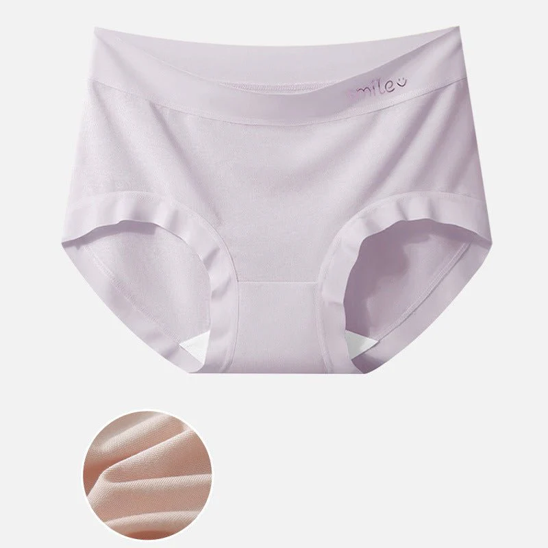 Large size panties women's modal mid-waist seamless without buttocks mulberry silk bacteriostatic crotch breathable women's briefs FD - Image 9