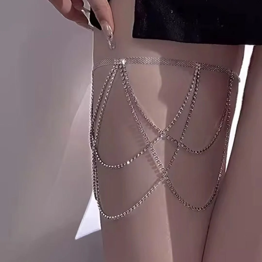 Leg chain jewelry exaggerated diamond chain jewelry - Image 14