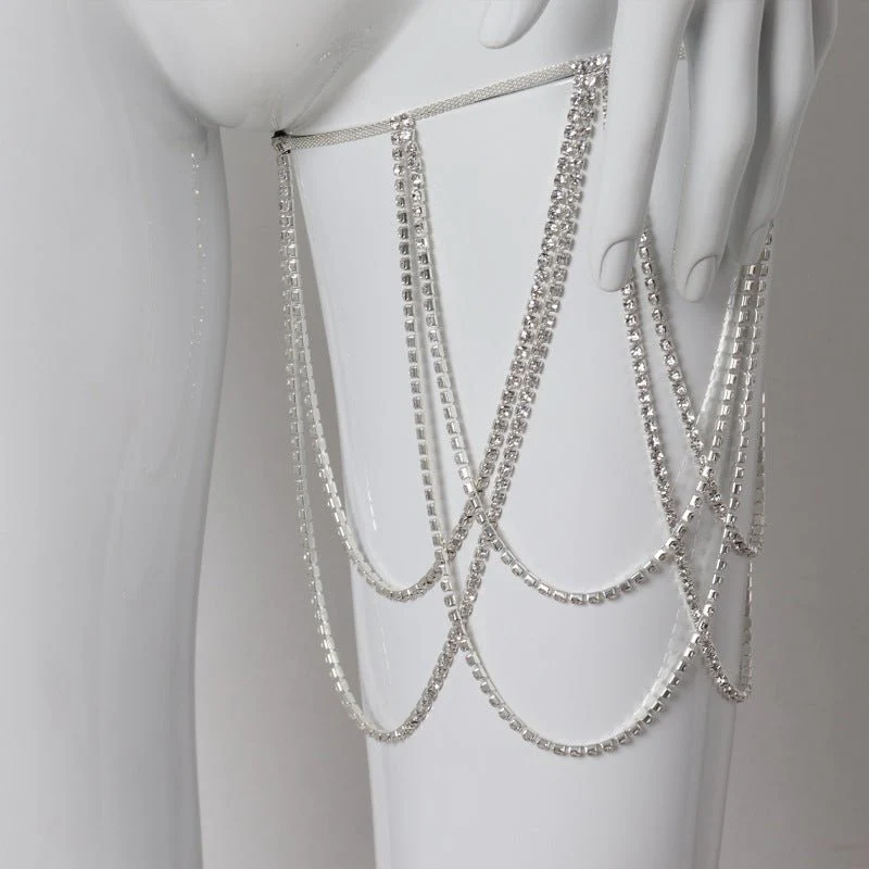 Leg chain jewelry exaggerated diamond chain jewelry - Image 19
